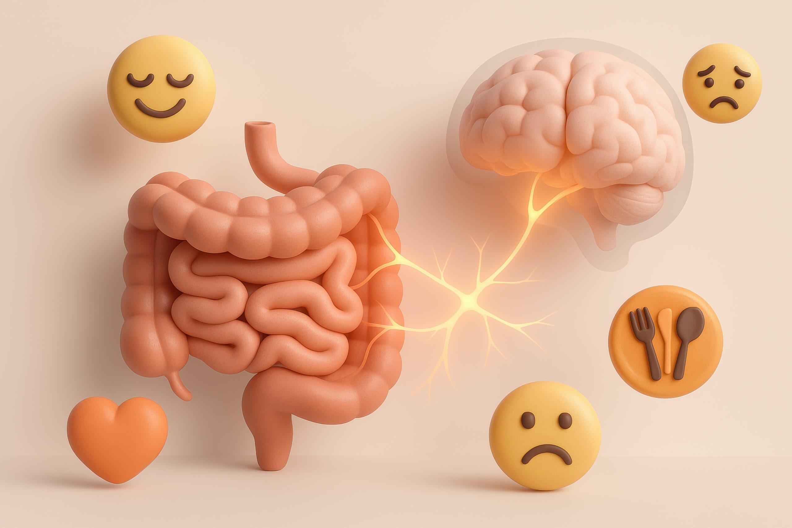Gut-Brain Connection: A visual depiction of the intricate relationship between the gut and the brain, highlighting the emotional impact of the gut on well-being and health.